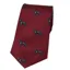 Soprano Black Labradors On Wine Ground Country Silk Tie